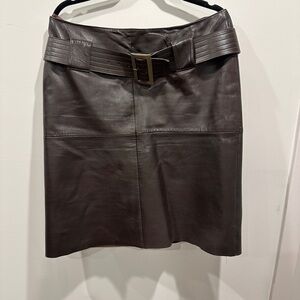 Leather skirt